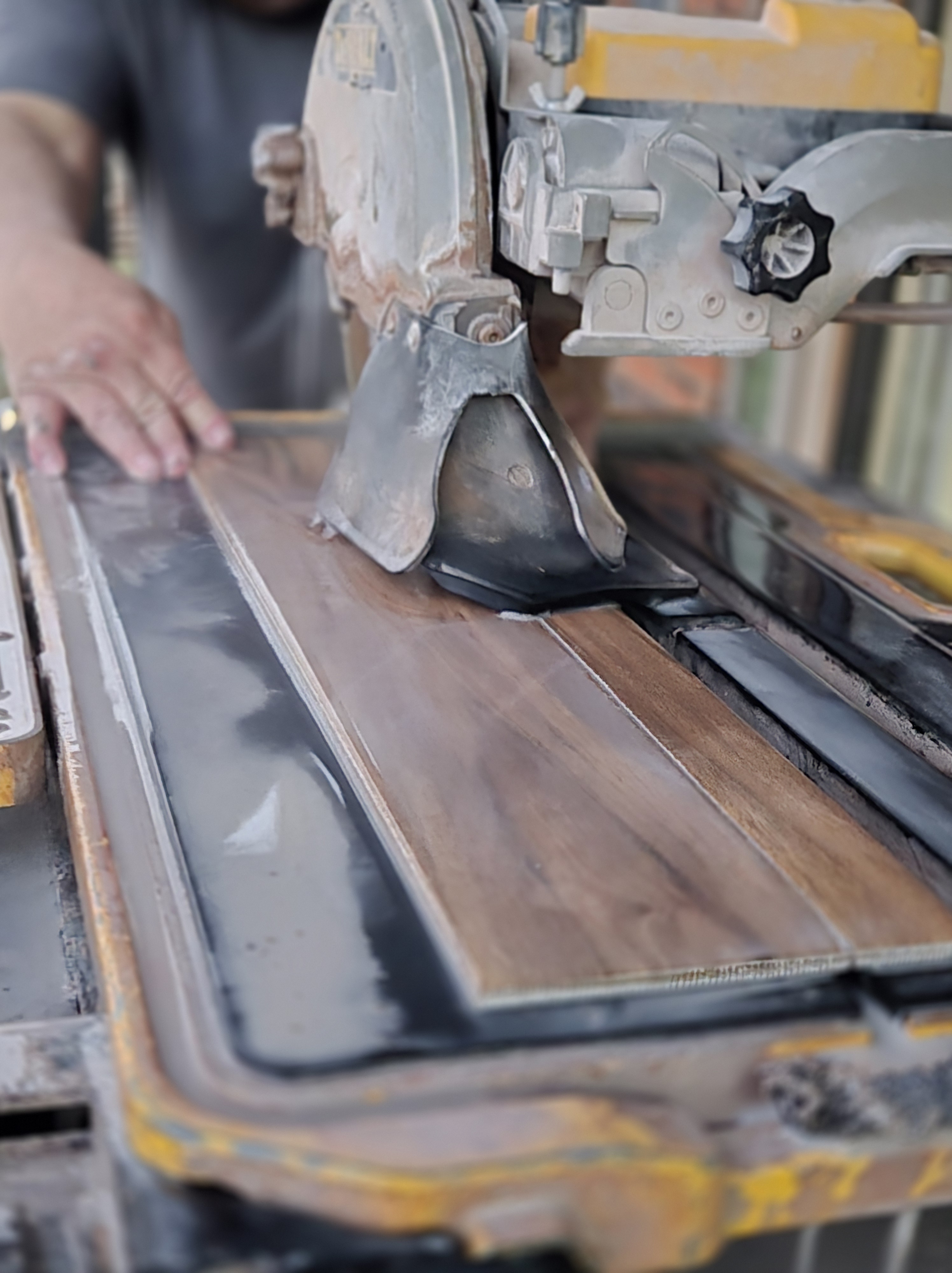 Cutting tile for home renovation